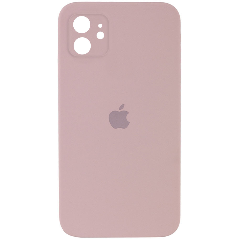 Silicone Case Square Full Camera Protective (AA) для iPhone 11 (Pink Sand)-0